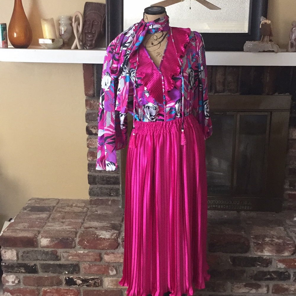 80’s Diane Freís skirt set